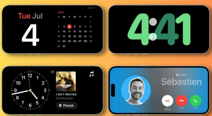 天全苹果手机维修分享iOS17横屏充电待机显示有什么好处 