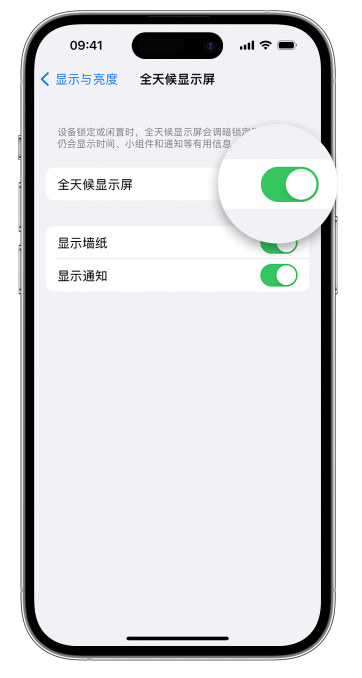 天全苹果14维修店分享如何自定义 iPhone 14 Pro 常亮显示屏 